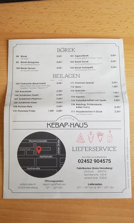 Reilingen pizzeria KEBAP HAUS